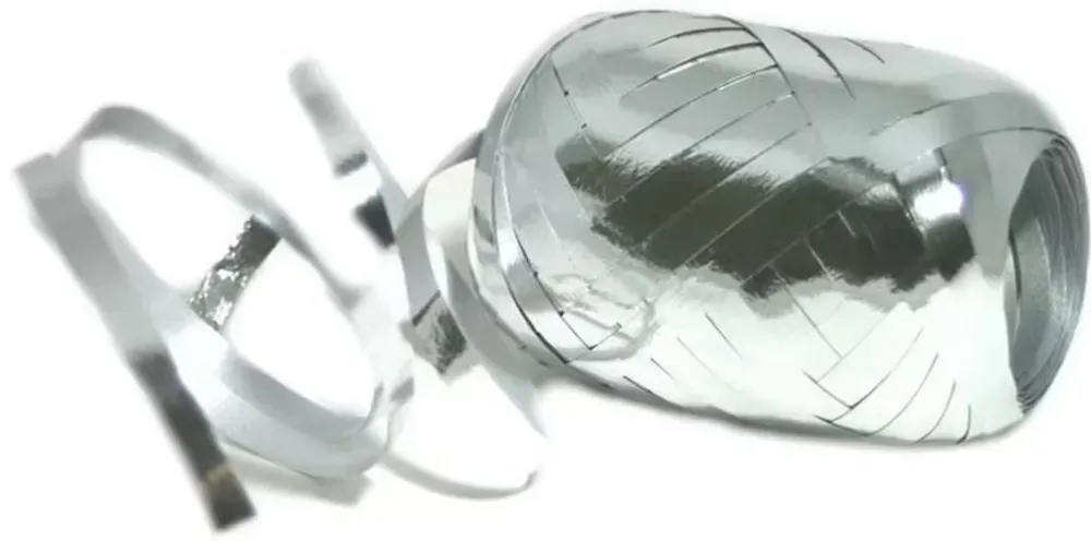 Stuha v klubíčku 5 mm/10 m lesk stříbrná/zlatá