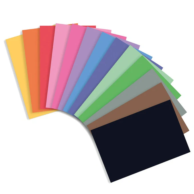 blok barevného papíru A4 150g 24listů /14barev/
