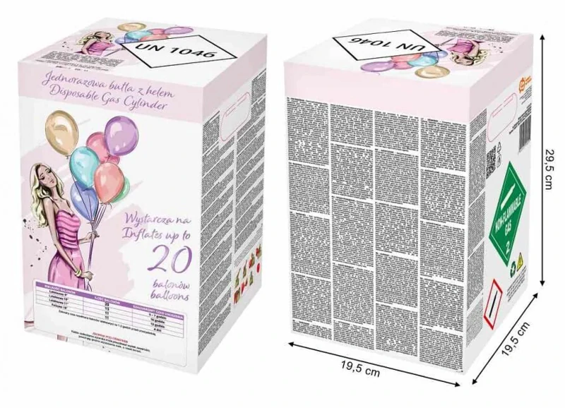 Helium na 20 balónků