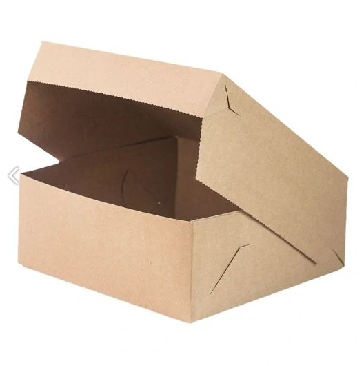 PPK Krabice na dort 28 x 28 x 10 cm Kraft (5 ks v bal.)