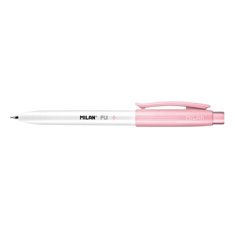 MILAN Mikrotužka / Pentelka MILAN PL1 Antibacterial HB 0,7 mm - ružová, blistr