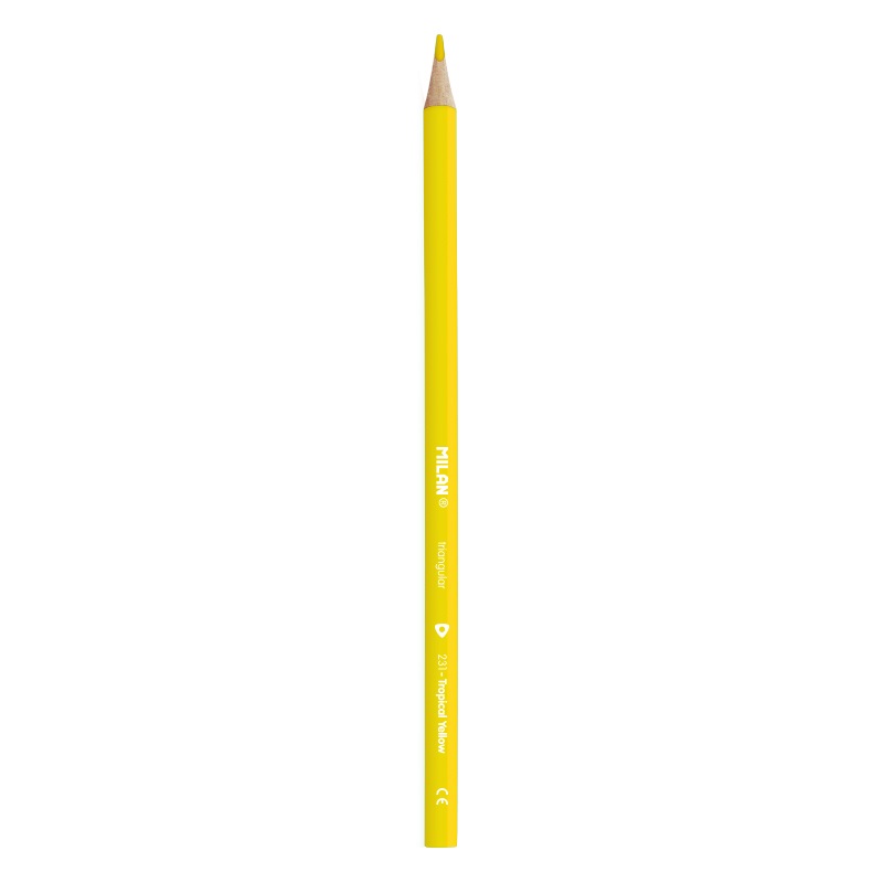 MILAN Pastelky MILAN Ergo Grip trojhranné, Tropical Yellow