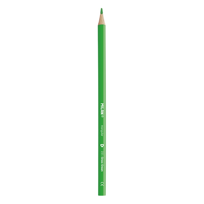 MILAN Pastelky MILAN Ergo Grip trojhranné, Light Green