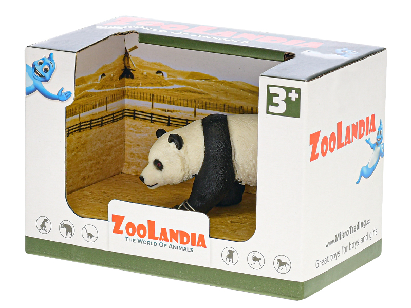  Zoolandia panda 6,5-10cm 2druhy v krabičce