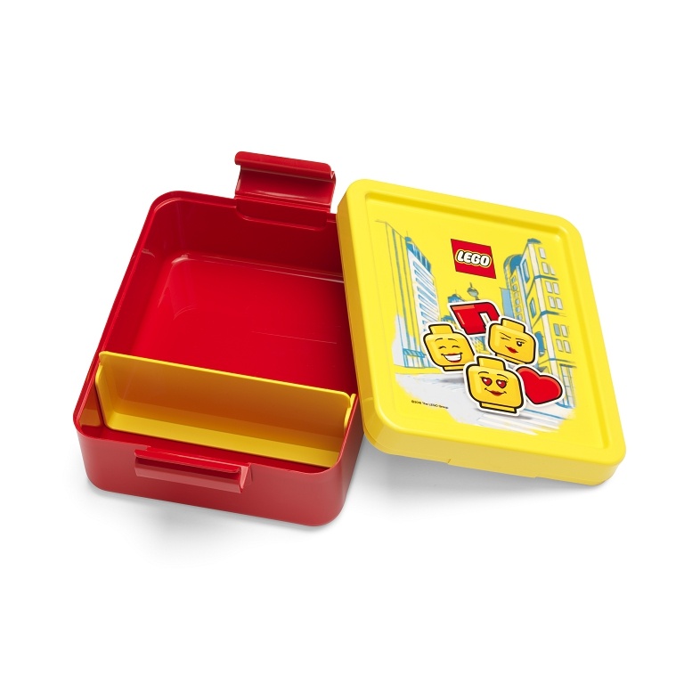 LEGO Storage LEGO ICONIC Girl svačinový set (láhev a box) - žlutá/červená