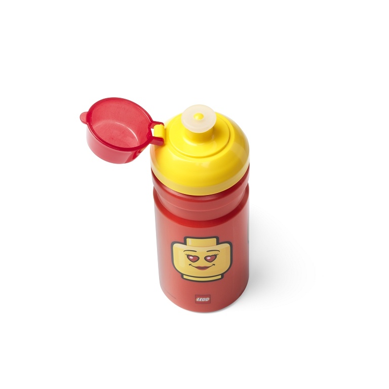 LEGO Storage LEGO ICONIC Girl svačinový set (láhev a box) - žlutá/červená