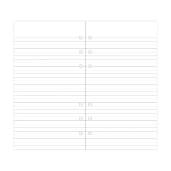 FILOFAX Náplň do diáře Filofax Linajková/ bílá, osobní