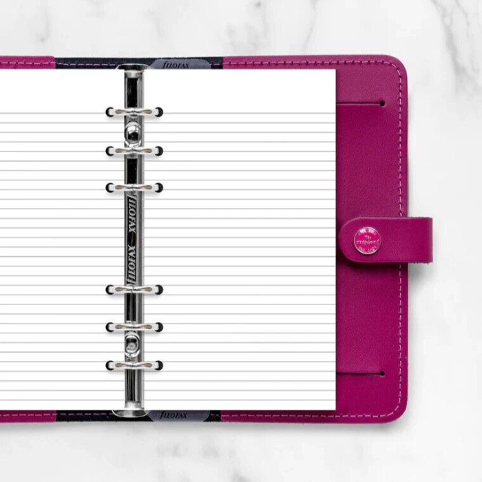 FILOFAX Náplň do diáře Filofax Linajková/ bílá, osobní
