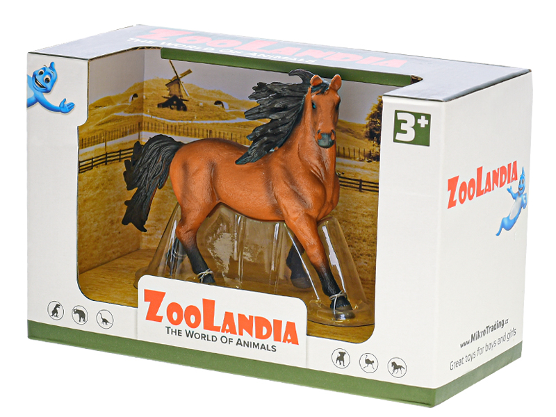 Zoolandia kůň 12-15cm 4druhy v krabičce