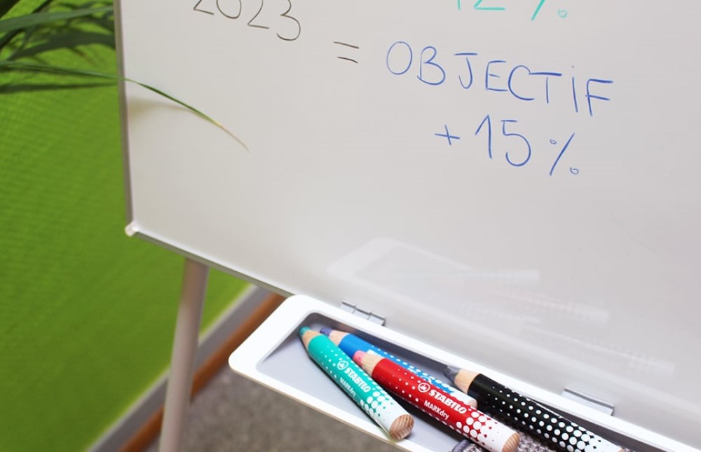 STABILO Suchý popisovač na tabuli a flipchart - STABILO MARKdry 4 ks sada + struhadlo a hadřík