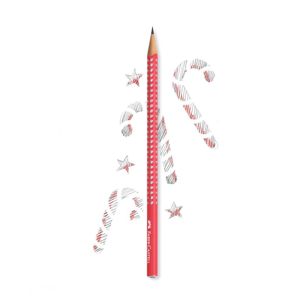 FABER-CASTELL Ceruzka Faber-Castell Sparkle (B) - Candy Cane red