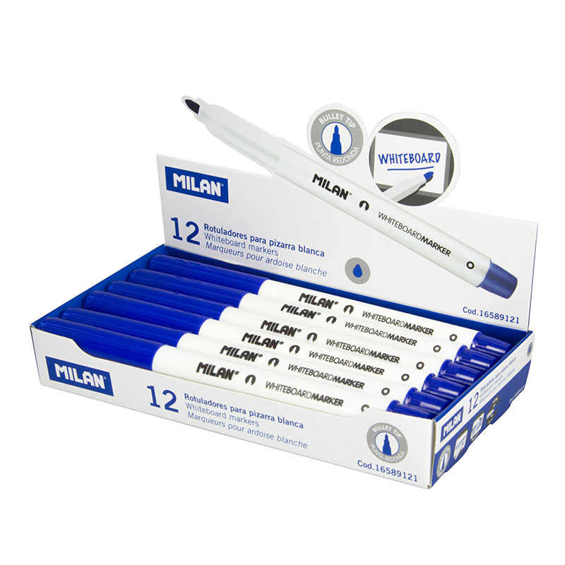 MILAN Popisovač MILAN Whiteboard Marker - modrý