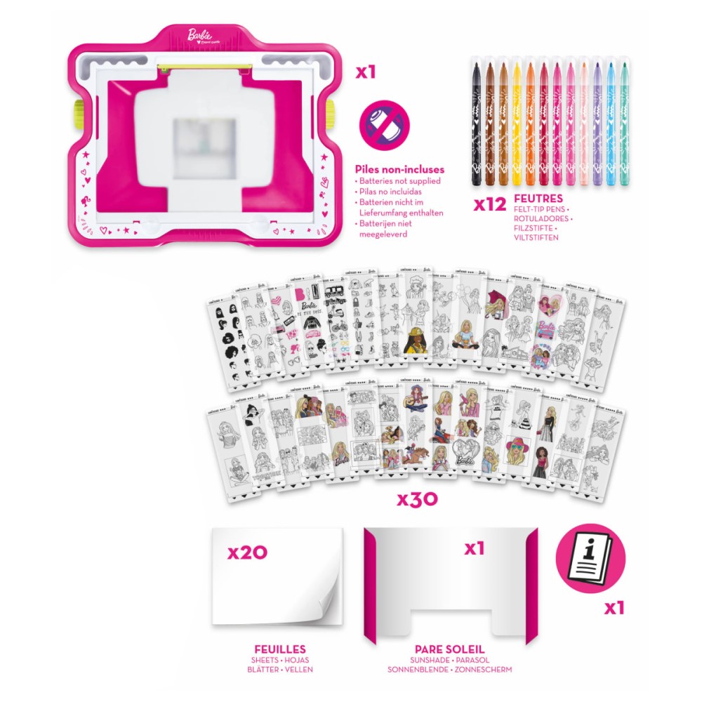 MAPED Kreativní sada MAPED Barbie Lumi Board
