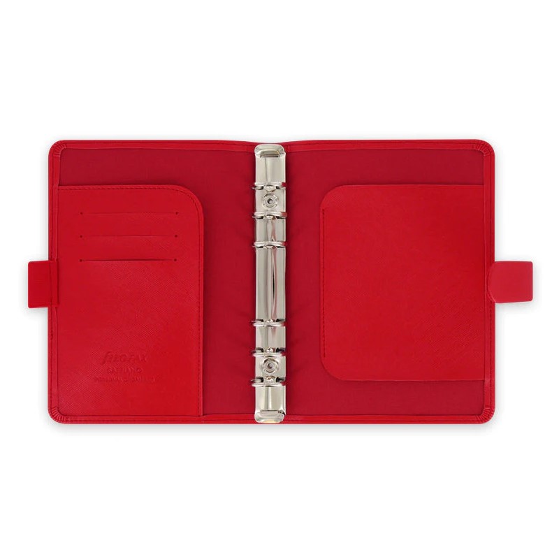 FILOFAX Diář Filofax Saffiano červený, osobní