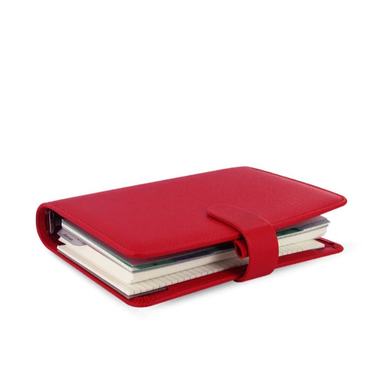 FILOFAX Diář Filofax Saffiano červený, osobní