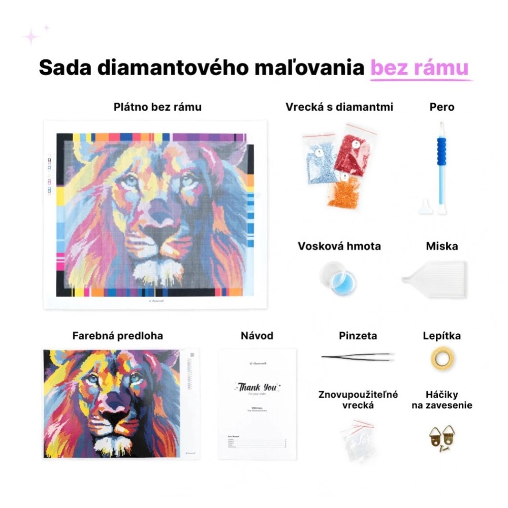 zuty Diamantové malování (bez rámu) - Motýlí žena