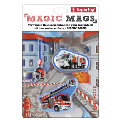 HAMA Doplňkový set obrázků MAGIC MAGS Požárníci k aktovkám GRADE, SPACE, CLOUD, 2v1 a KID
