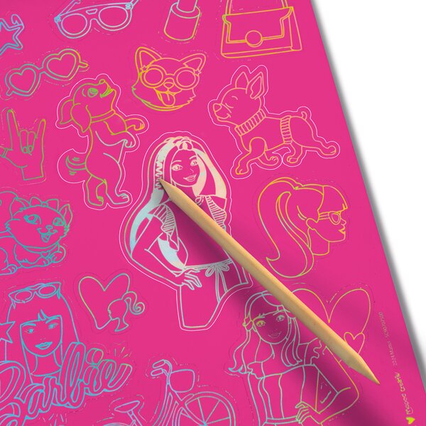 MAPED Kreativní sada MAPED Scratching Stickers Barbie