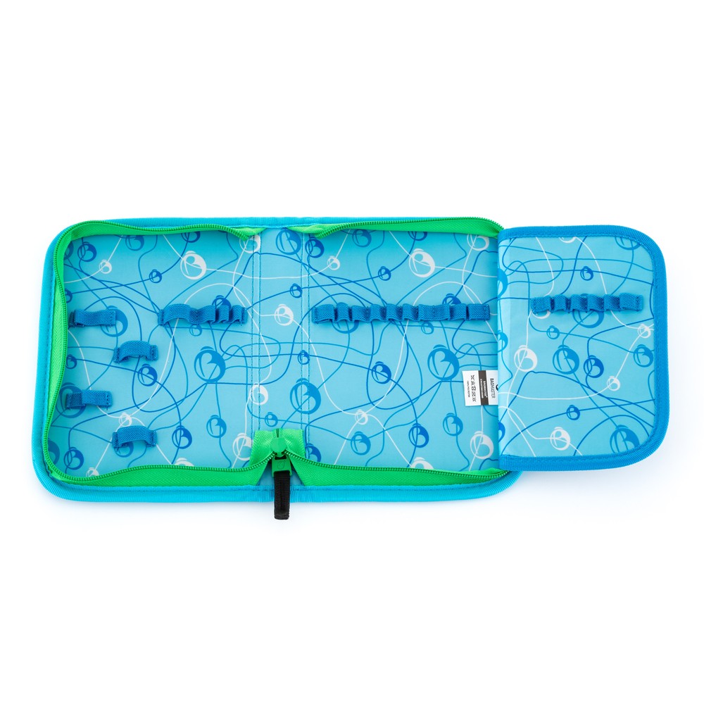 BAGMASTER Penál 1-posch. BagMaster Alfa 21 B Blue /Green