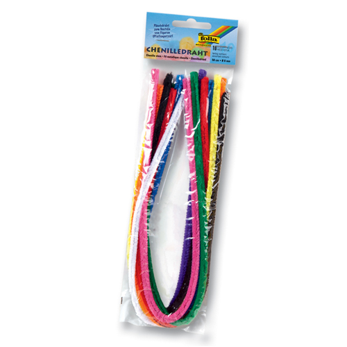 FOLIA Drát z měsíčku 50cm, průměr 8mm, 10ks, mix barev