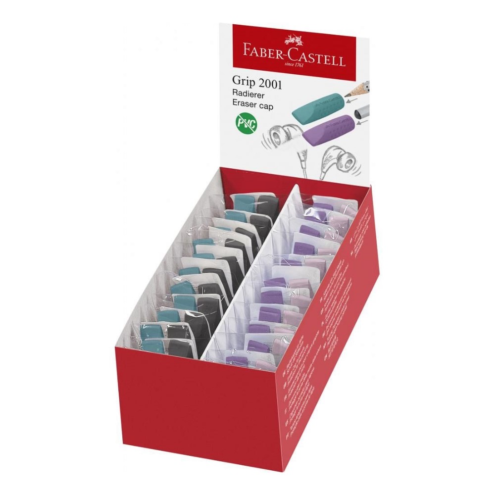 FABER-CASTELL Guma Faber-Castell Grip 2001 Twin - 2ks (4 barvy)