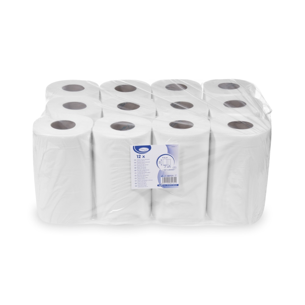 WIMEX Papírové utěrky Tissue rolované 2-vč. 20 cm x 60 m pr12 cm (12 ks)