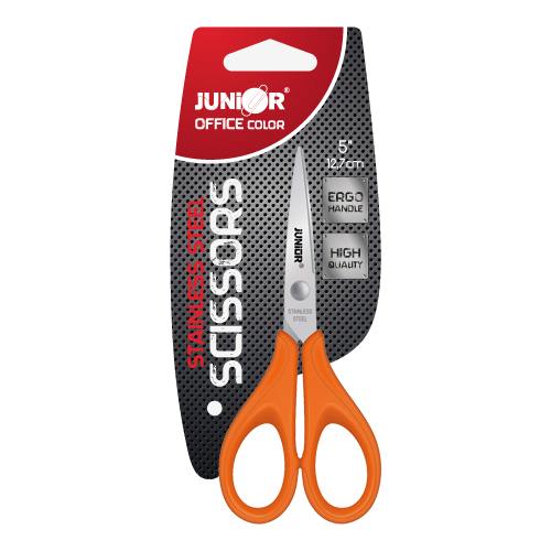 JUNIOR Nůžky PVC Office color 5"/13 cm