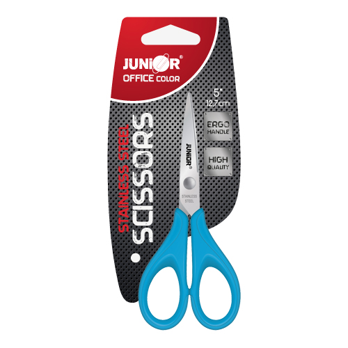 JUNIOR Nůžky PVC Office color 5"/13 cm