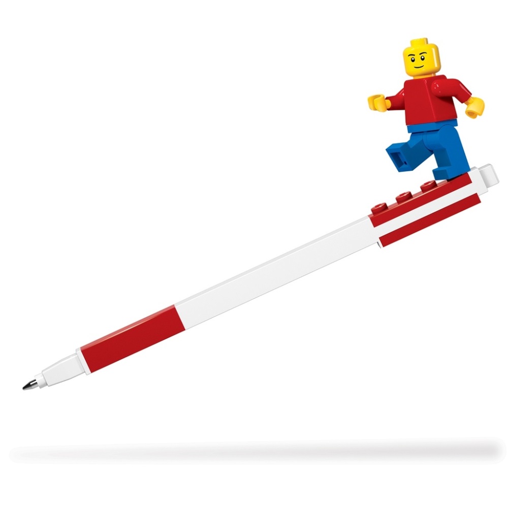 LEGO Stationery LEGO Gelové pero s minifigurkou, červené - 1 ks