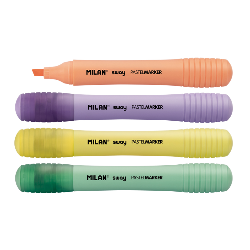 MILAN Zvýrazňovač MILAN Sway Pastel Sugar - sada 4 ks