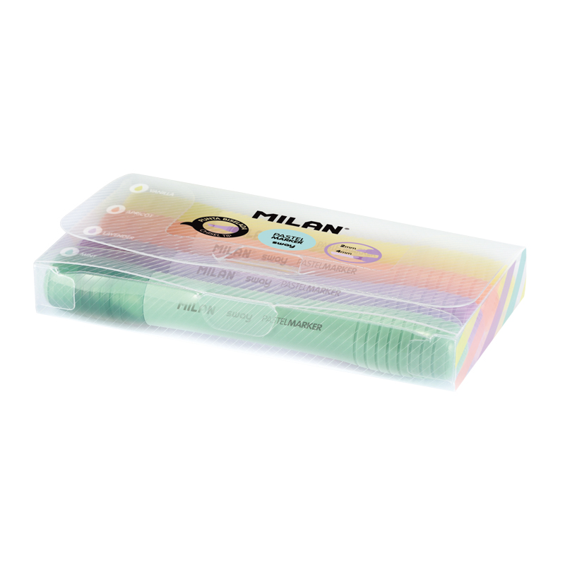MILAN Zvýrazňovač MILAN Sway Pastel Sugar - sada 4 ks