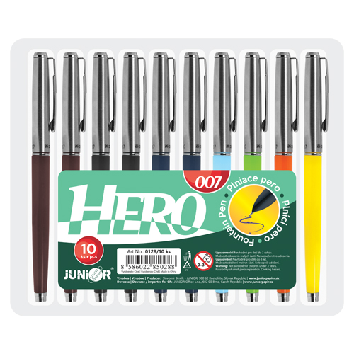 JUNIOR Pero plnící Hero 007 (mix /cena 1ks)