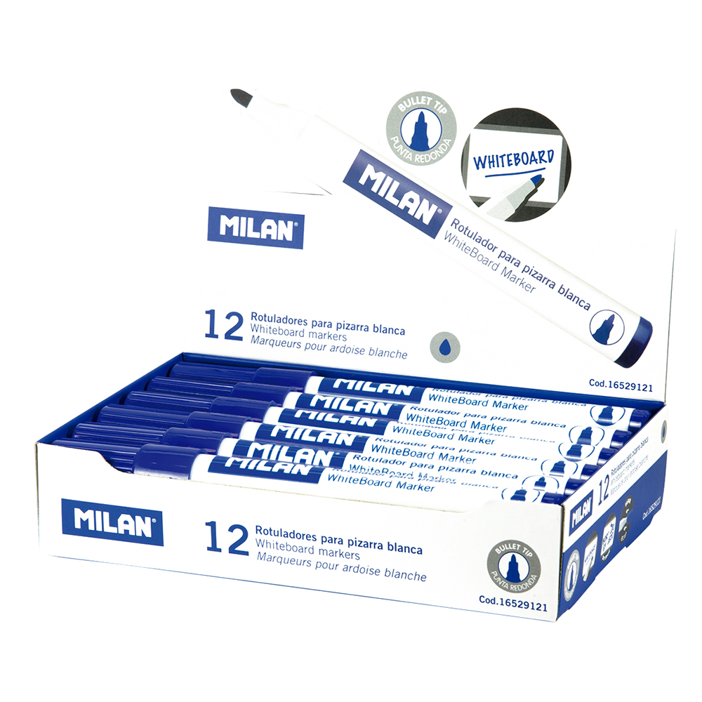 MILAN Popisovač MILAN Whiteboard Marker - modrý