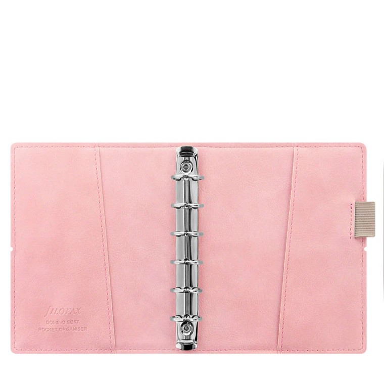 FILOFAX Diář Filofax Domino Soft - pastelově růžový, kapesní