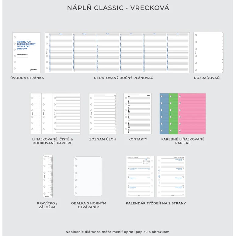 FILOFAX Diář Filofax Domino Soft - pastelově růžový, kapesní