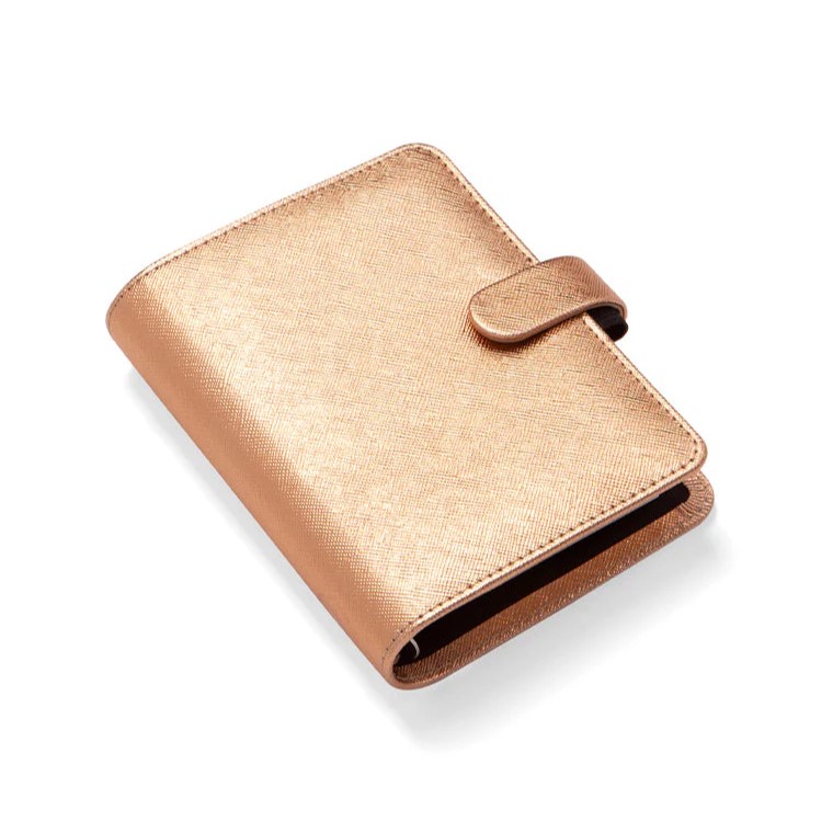 FILOFAX Diář Filofax Saffiano Rose Gold, kapesní