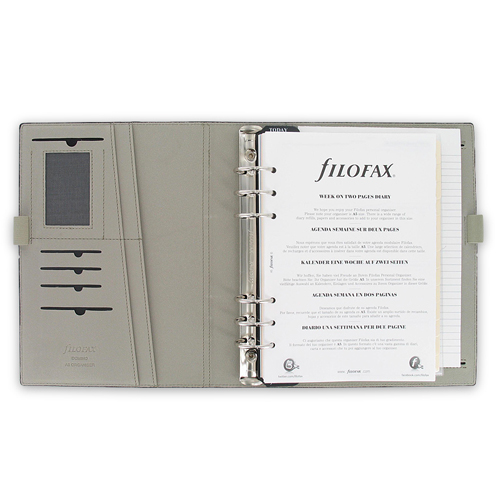 FILOFAX Diár Filofax A5 Domino - černý