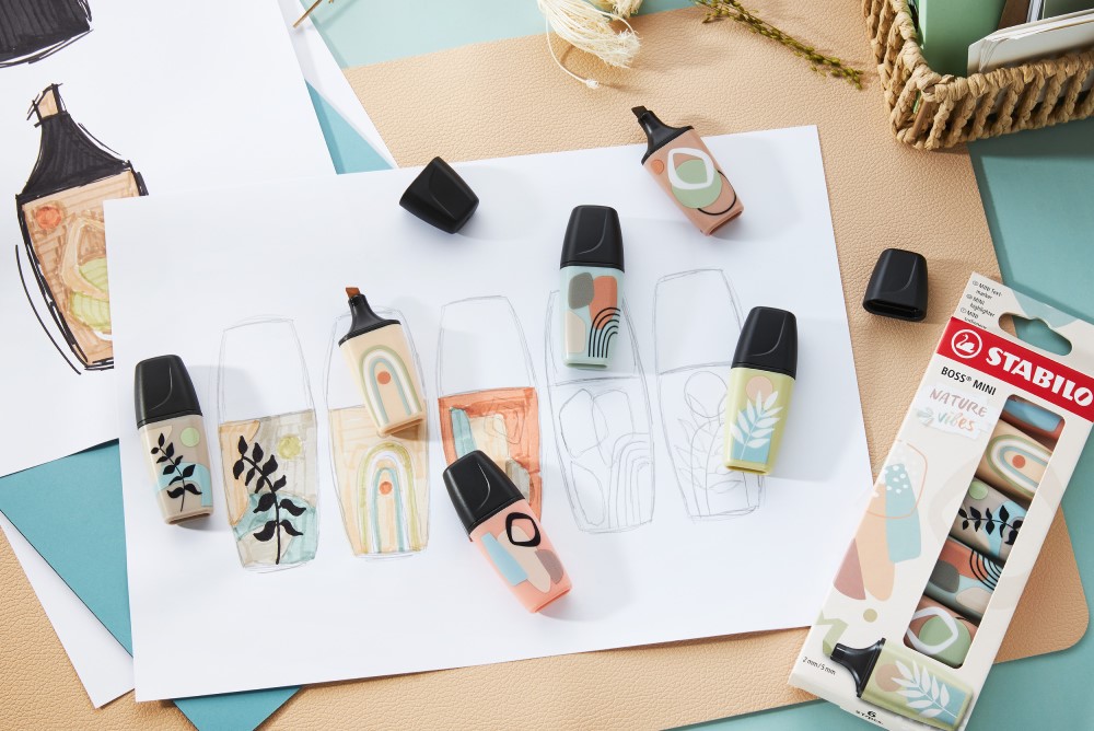STABILO Rozjasňovač - STABILO BOSS MINI Naturevibes - teplá šedá