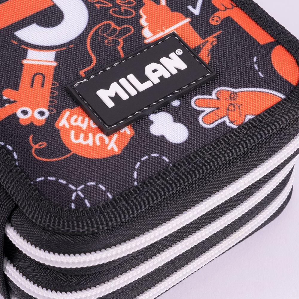 MILAN Penál MILAN 3-patrový/plný, Fingers série