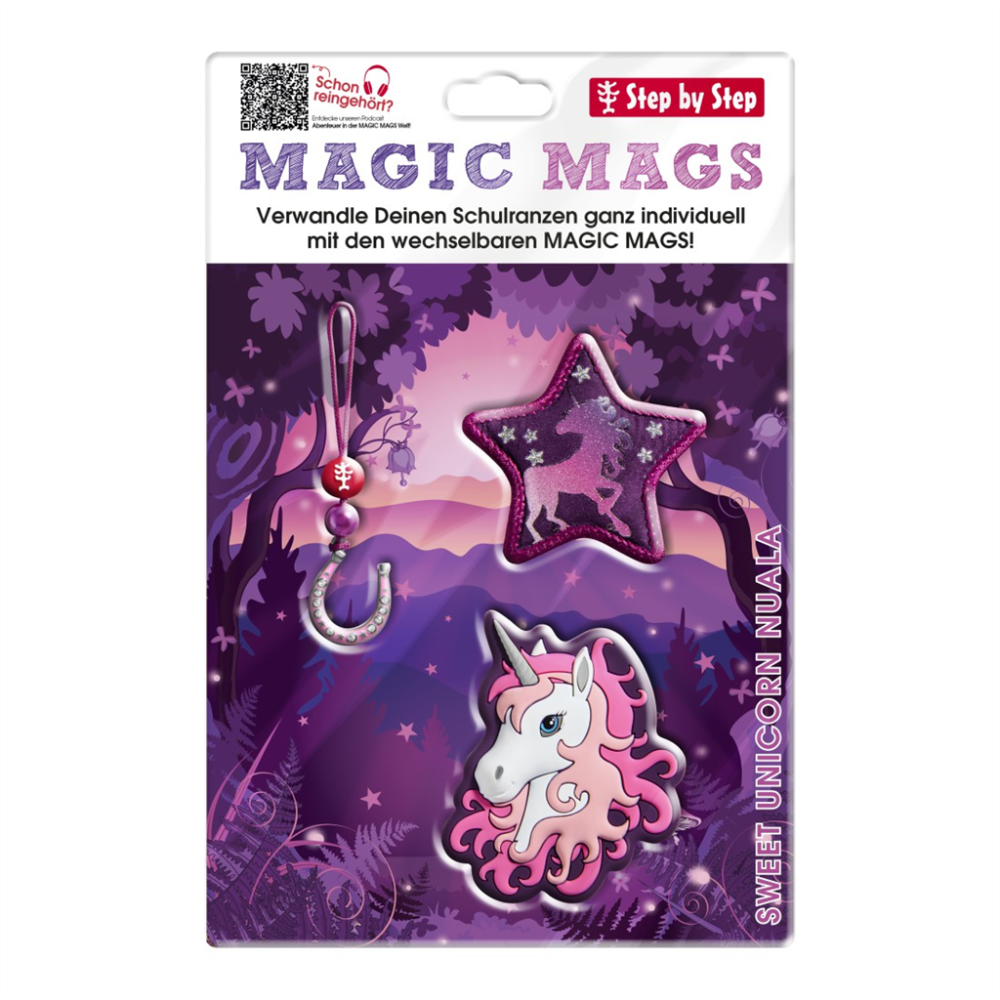 Doplňková sada obrázků MAGIC MAGS Sweet Unicorn Nuala pro aktovky GRADE, SPACE, CLOUD, 2IN