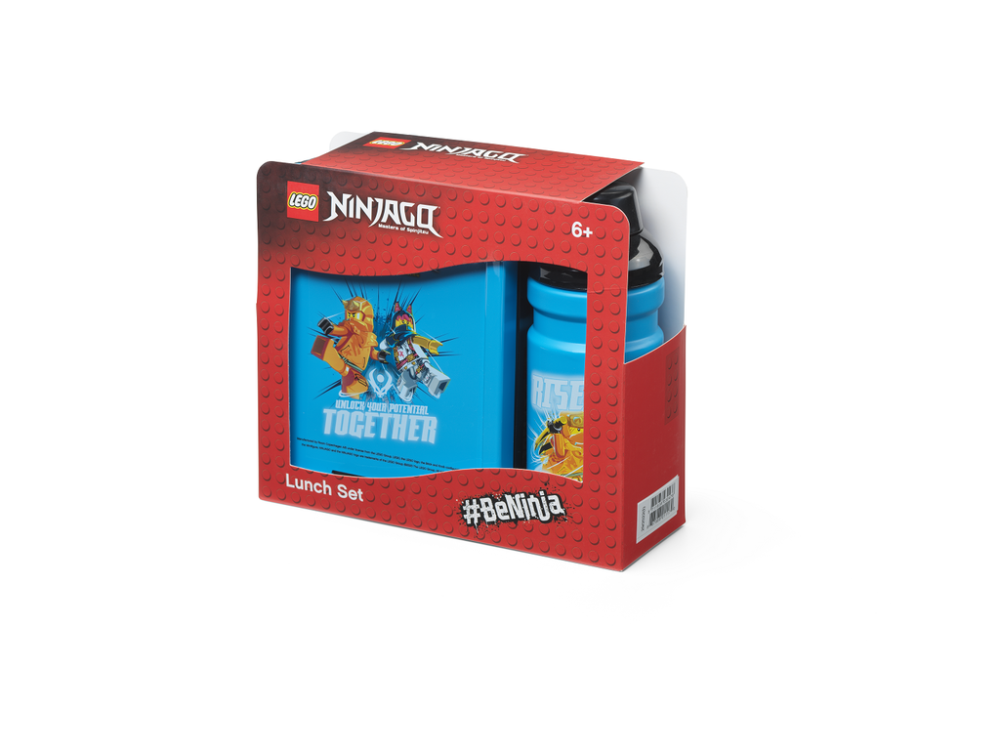 LEGO Storage LEGO Ninjago svačinový set (láhev a box) - modrá