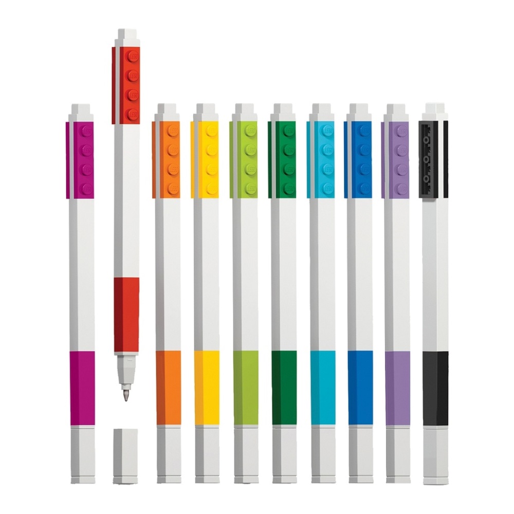 LEGO Stationery LEGO Gelová Pera, mix barev - 10 ks