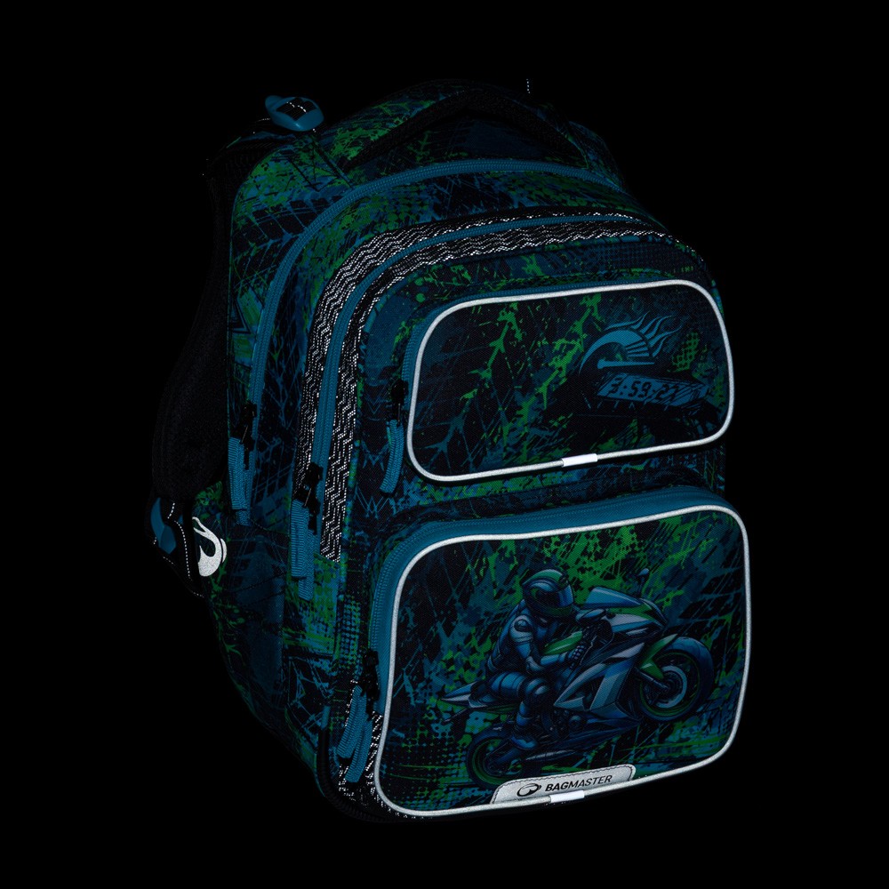 BAGMASTER Školní batoh BagMaster DOPI 25 A - Motorka
