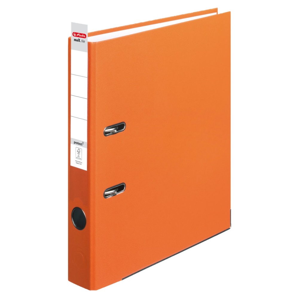 HERLITZ Pořadač pákový Herlitz A4 50 mm oranžový