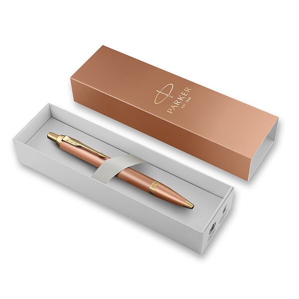 PARKER Pero kuličkové PARKER IM Writing Rituals Orange GT, hrot M - modrá náplň
