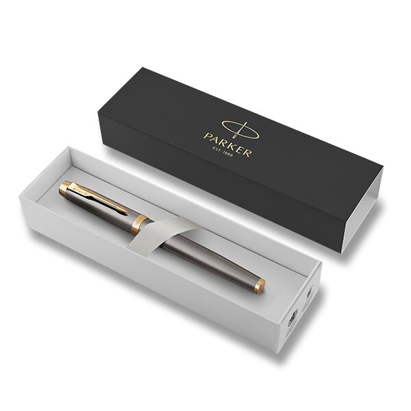 PARKER Roller PARKER IM Core Grey GT, hrot F - černá náplň