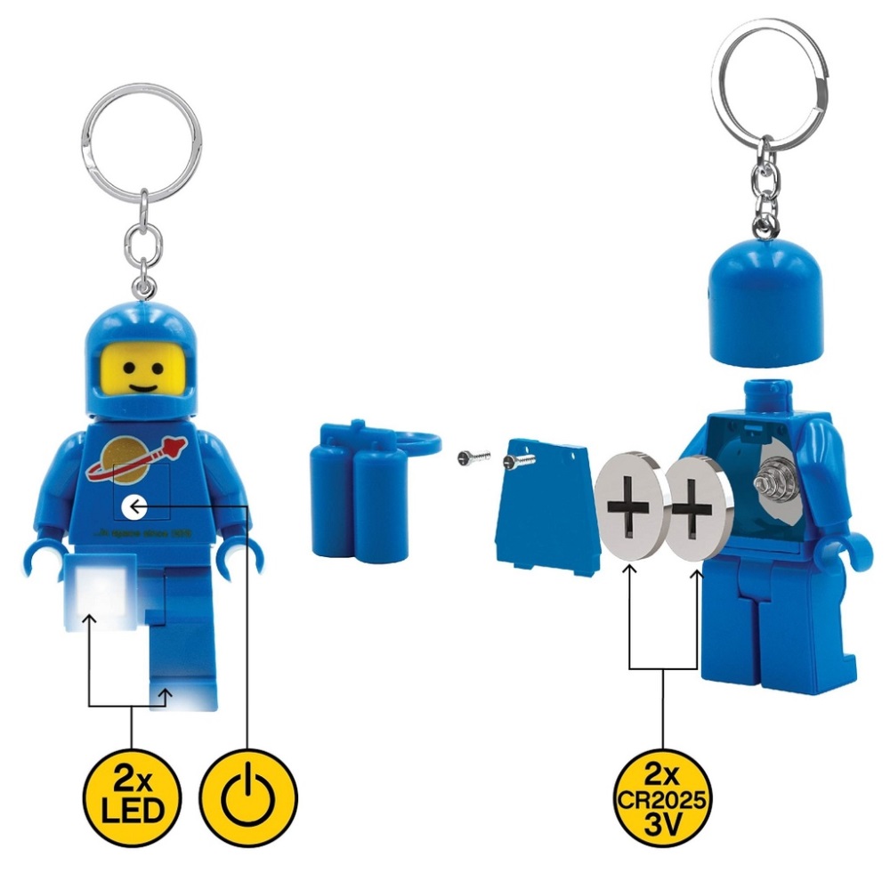 LEGO LED Lite LEGO Spaceman Kosmonaut modrý svítící figurka (HT)