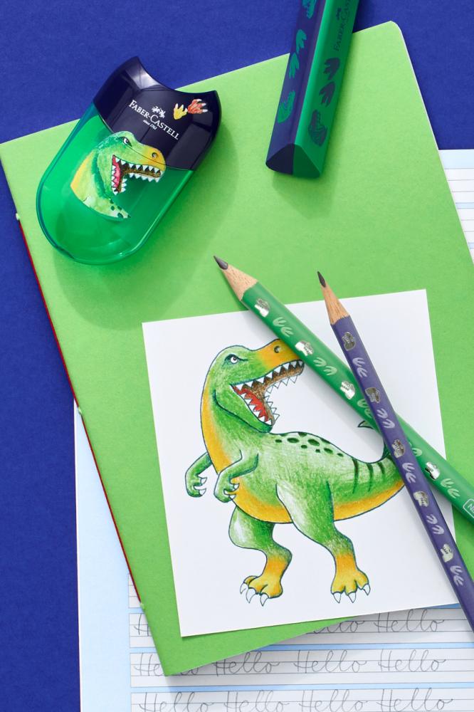 FABER-CASTELL Bezprašná pryž a pryž bez PVC - Dino
