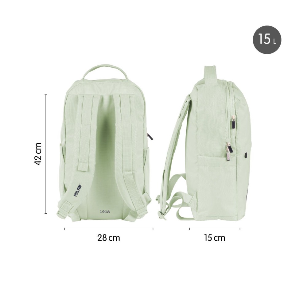 MILAN Batoh do města MILAN 430 (15 L) - zelený