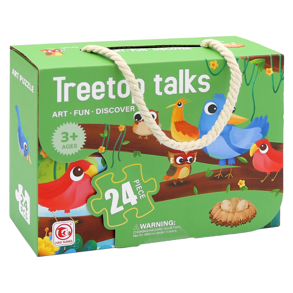 JUNIOR Dětské puzzle 44 x 31 cm (24 dílků) - Treetop talks